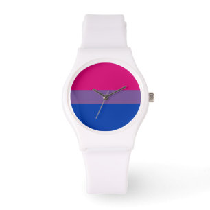 BISEXUELLE STOLZ-FLAGGE ARMBANDUHR