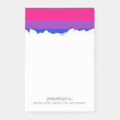 Bisexuelle Stolz-Flagge Post-it Klebezettel (Vorderseite)