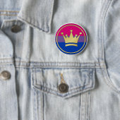 Bisexuelle Stolz-Krone Button (Beispiel)