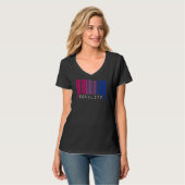 Bisexuelle Strichcode-Primergleichheit Quee Ästhet T-Shirt (Vorderseite Vollansicht)