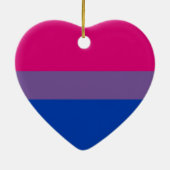 BISEXUELLE STRIPES-DESIGN KERAMIK ORNAMENT (Hinten)