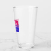 BISEXUELLE SYMBOL-FLAGGE GLAS (Links)