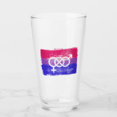 BISEXUELLE SYMBOL-FLAGGE GLAS (Vorderseite)