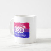 BISEXUELLE SYMBOL-FLAGGE KAFFEETASSE (Vorderseite Links)