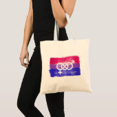 BISEXUELLE SYMBOL-FLAGGE TRAGETASCHE (Vorderseite (Produkt))