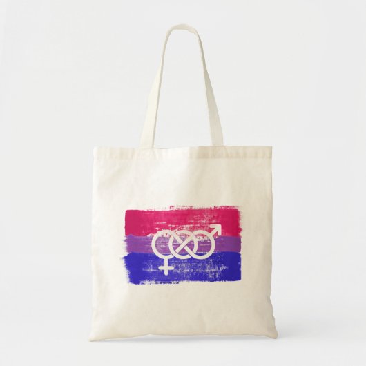 BISEXUELLE SYMBOL-FLAGGE TRAGETASCHE (Vorne)