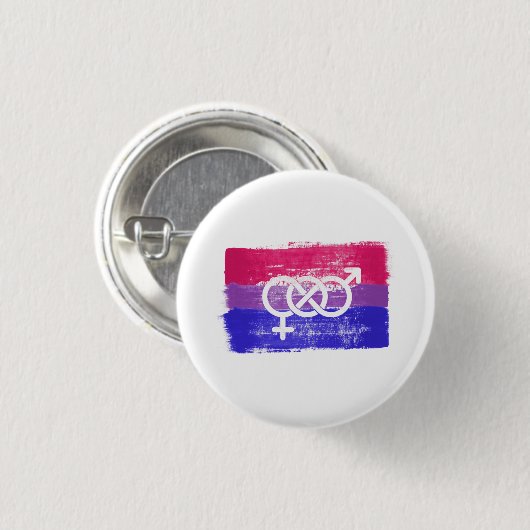 BISEXUELLE SYMBOL-PREISFLAGE BUTTON (Vorne & Hinten)