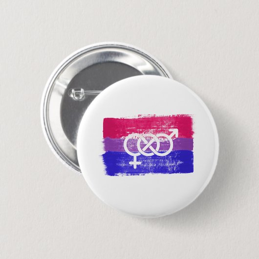 BISEXUELLE SYMBOL-PREISFLAGE BUTTON (Vorne & Hinten)