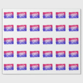 BISEXUELLE SYMBOL-PREISFLAGE GESCHENKPAPIER (Flach)