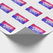 BISEXUELLE SYMBOL-PREISFLAGE GESCHENKPAPIER (Ecke)