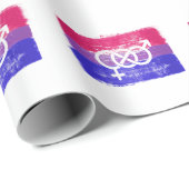 BISEXUELLE SYMBOL-PREISFLAGE GESCHENKPAPIER (Rolleneckpunkt)