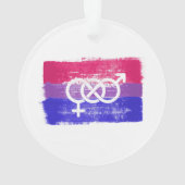 BISEXUELLE SYMBOL-PREISFLAGE ORNAMENT (Rückseite)