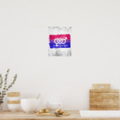 BISEXUELLE SYMBOL-PREISFLAGE POSTER (Küche)