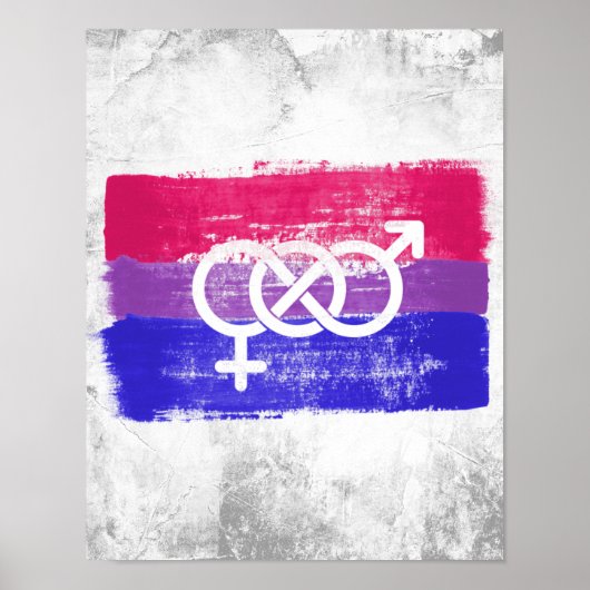 BISEXUELLE SYMBOL-PREISFLAGE POSTER (Vorne)