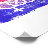 BISEXUELLE SYMBOL-PREISFLAGE POSTER (Ecke)