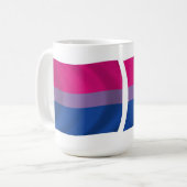 Bisexuelle Tasse der Flagge (Vorderseite Links)