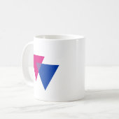 BISEXUELLE TRIANGELSYMBOL KAFFEETASSE (Vorderseite Links)