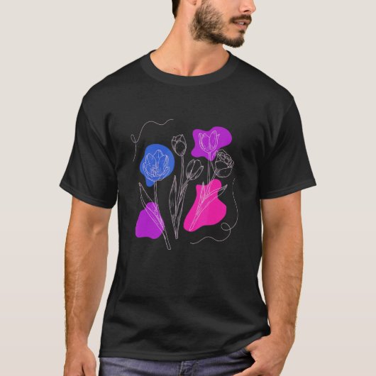 Bisexuelle wild lebende Blume Bi LGB Bisexueller S T-Shirt (Vorderseite)