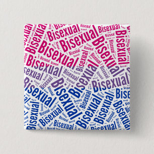 BISEXUELLE WORT-MUSTER-FLAGGE - .PNG BUTTON
