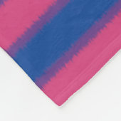 Bisexuellen-Flagge Fleecedecke (Ecke)