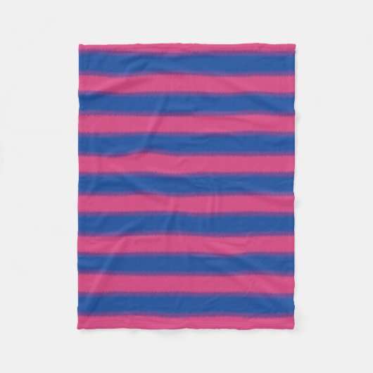 Bisexuellen-Flagge Fleecedecke (Vorderseite)