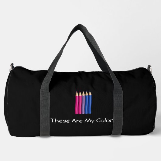 Bisexuellen-Stolz-Bleistifte Duffle Bag (Vorderseite)