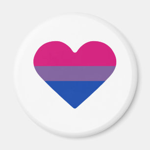 Bisexuellen-Stolz-Flagge Herz Magnet