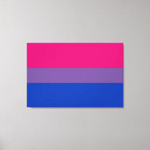 Bisexuellen-Stolz-Flagge Leinwanddruck
