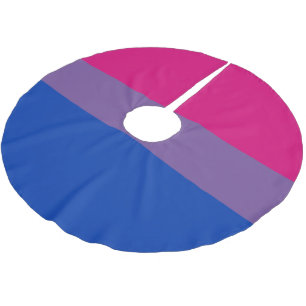 Bisexuellen-Stolz-Flagge Polyester Weihnachtsbaumdecke