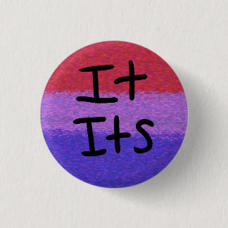 Bisexuellen-Stolzflagge Pronomen Pin it/its Button
