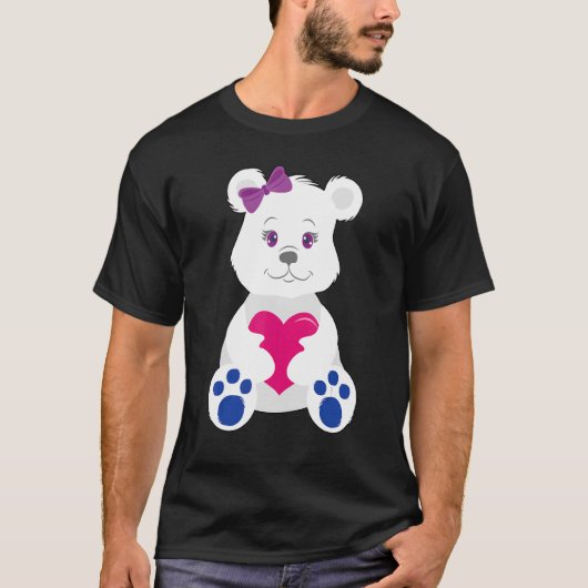 Bisexueller Bär Bisexual T-Shirt (Vorderseite)
