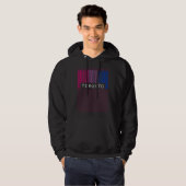 Bisexueller Barcode Pride Toronto Kanada Queer Äst Hoodie (Vorne ganz)