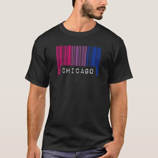Bisexueller Barcode Prix Chicago Illinois Que Aest T-Shirt (Vorderseite)