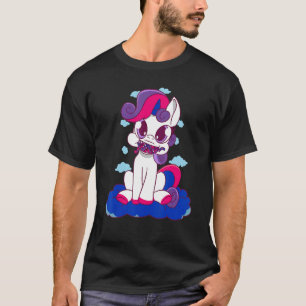 Bisexueller Drachen Feuer Bisexuelle Flagge LGBT B T-Shirt