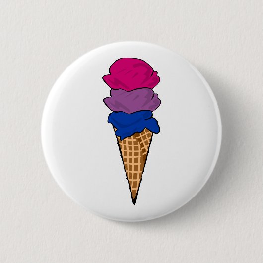Bisexueller Eis Button (Vorderseite)