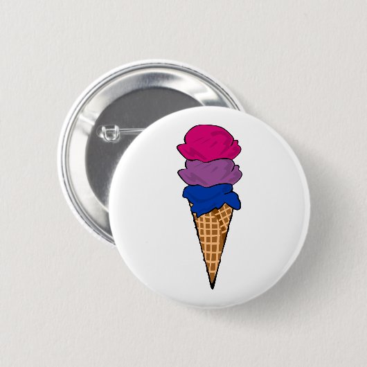 Bisexueller Eis Button (Vorne & Hinten)