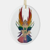 Bisexueller Faerie Keramik Ornament (Rechts)