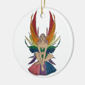 Bisexueller Faerie Keramik Ornament (Links)