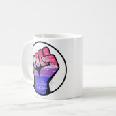 Bisexueller Faustkreis Kaffeetasse (Vorderseite Links)