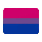 Bisexueller Flaggenmagnet Magnet (Horizontal)