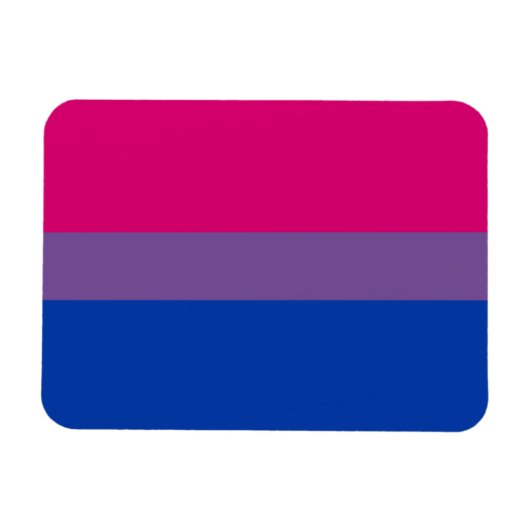 Bisexueller Flaggenmagnet Magnet (Horizontal)