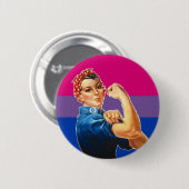 Bisexueller Frauen-Stolz Button (Vorne & Hinten)