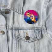 Bisexueller Frauen-Stolz Button (Beispiel)
