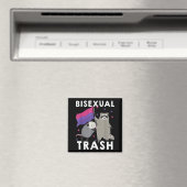 Bisexueller Gay Pride Rainbow LGBT Raccoon Magnet (In Situ (Geschirrspüler))