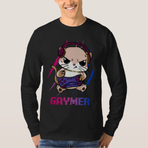 Bisexueller Gaymer Geek Stolz LGBT Videospiel Ka T-Shirt