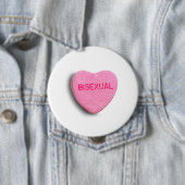 Bisexueller Kaugummi Herz Button (Beispiel)