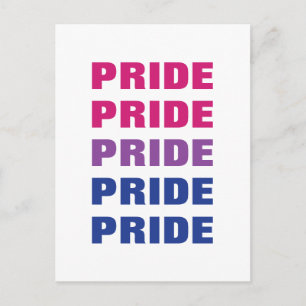 Bisexueller LGBTQ-Pride, anpassbarer, mehrfacher T Postkarte