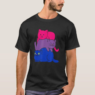 Bisexueller LGBTQ Stolz Katze Bisexuell Süße Katze T-Shirt
