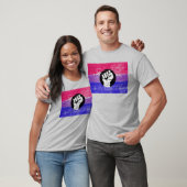 Bisexueller Pride Fist Pride T - Shirt (Unisex)