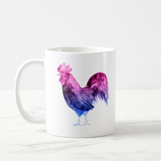 Bisexueller Pride-Hahn Kaffeetasse (Links)